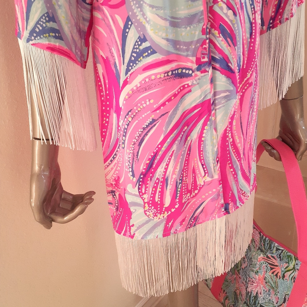 Lilly Pulitzer Silk Kimono Sz S/M
